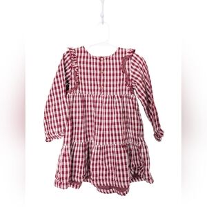 ZARA‎ Red and White Checkered Kids Dress